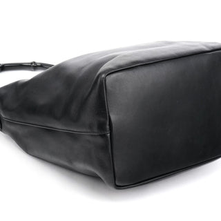 Gucci 000 0531 Black Leather Bamboo Shoulder Bag