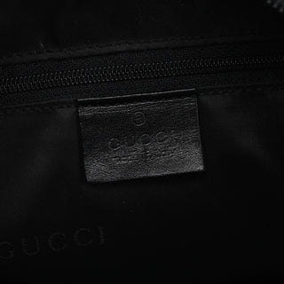 Gucci 000 0531 Black Leather Bamboo Shoulder Bag