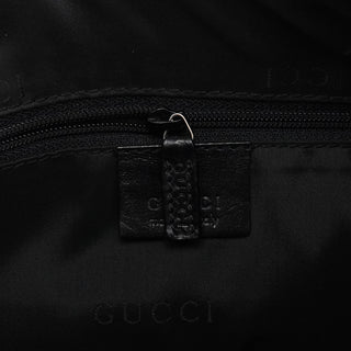 Gucci 000 0531 Black Leather Bamboo Shoulder Bag