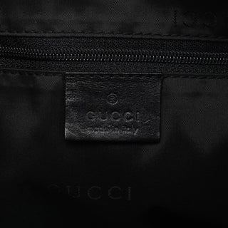 Gucci 000 0531 Black Leather Bamboo Shoulder Bag