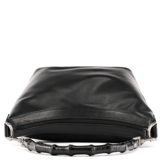 Gucci 000 0531 Black Leather Bamboo Shoulder Bag