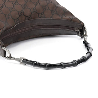 Gucci 000 0531 Brown GG Bamboo Shoulder Bag