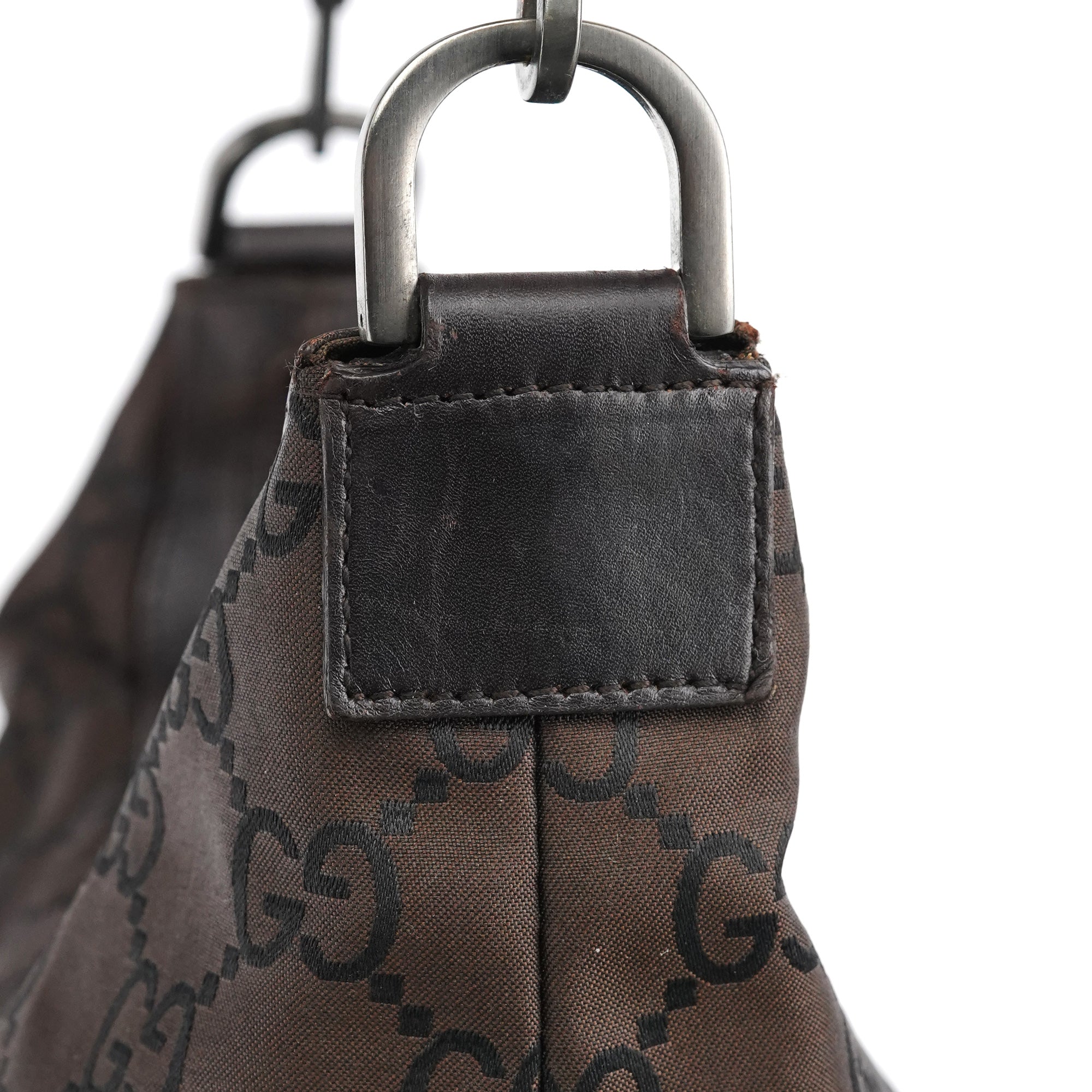 Gucci 000 0531 Brown GG Bamboo Shoulder Bag