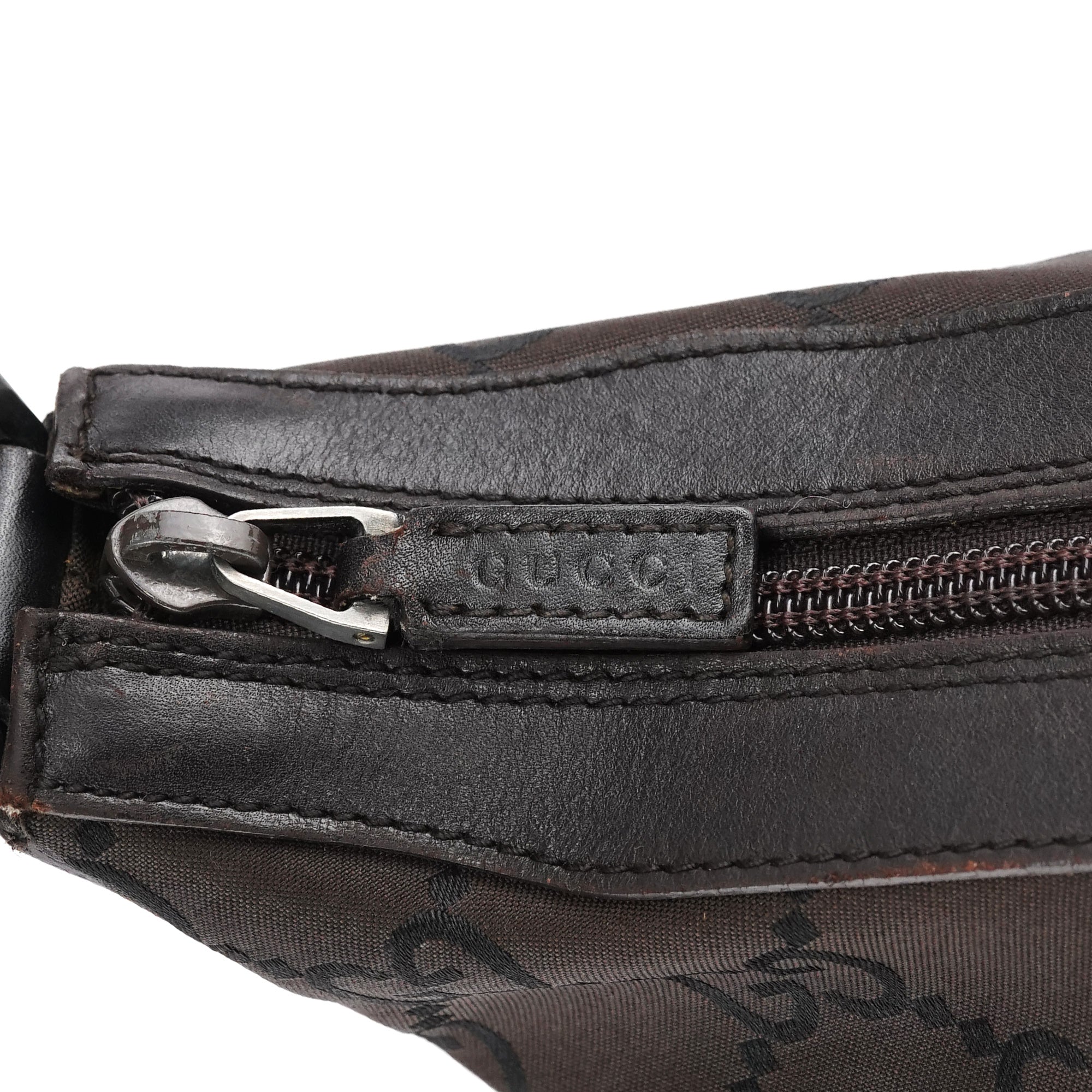 Gucci 000 0531 Brown GG Bamboo Shoulder Bag
