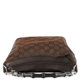 Gucci 000 0531 Brown GG Bamboo Shoulder Bag