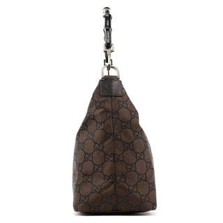 Gucci 000 0531 Brown GG Bamboo Shoulder Bag