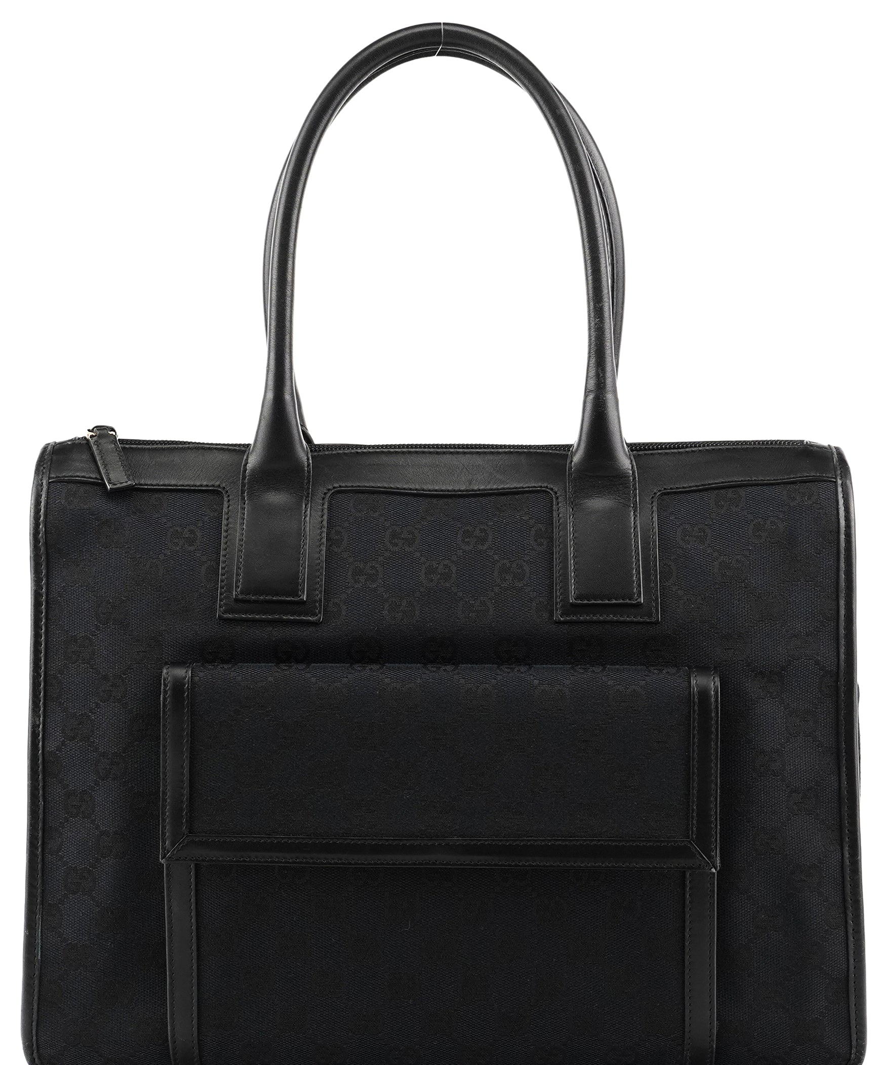 Gucci 000 0584 Black GG Canvas Tote Bag