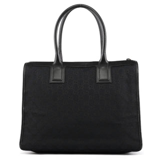 Gucci 000 0584 Black GG Canvas Tote Bag