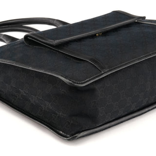 Gucci 000 0584 Black GG Canvas Tote Bag