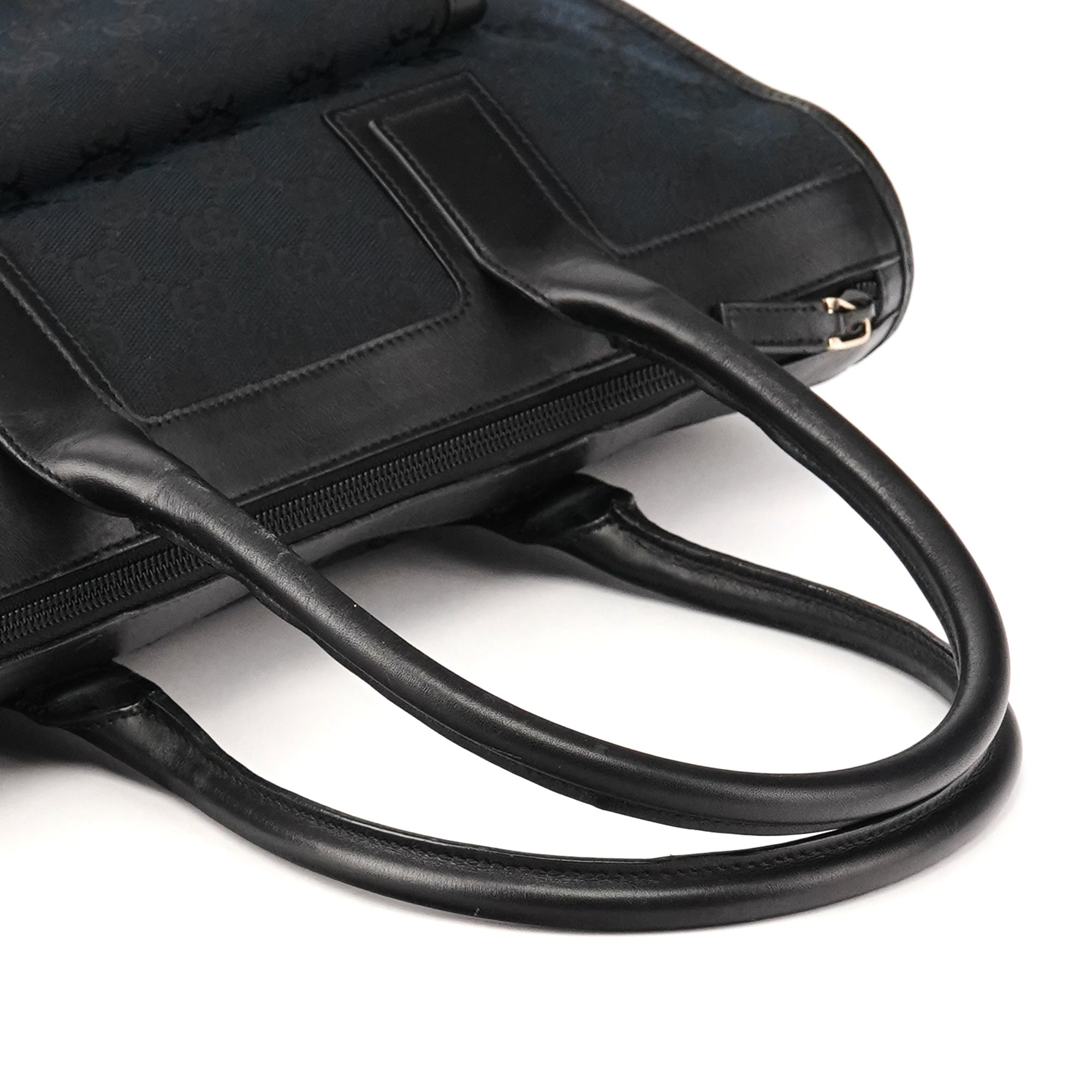 Gucci 000 0584 Black GG Canvas Tote Bag