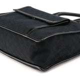 Gucci 000 0584 Black GG Canvas Tote Bag