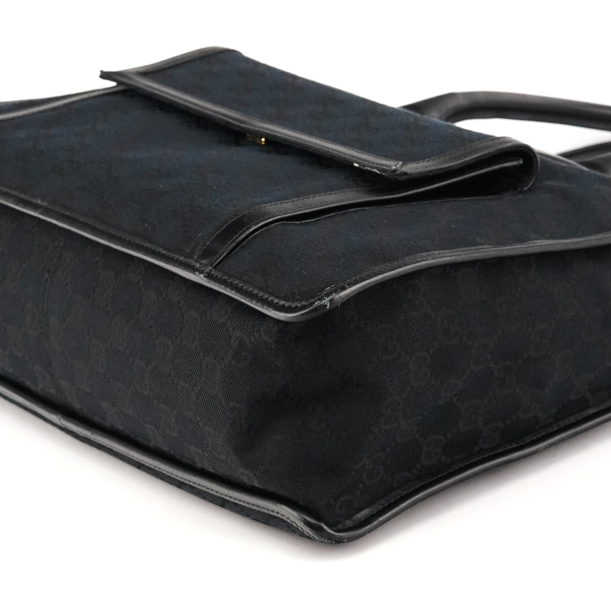 Gucci 000 0584 Black GG Canvas Tote Bag