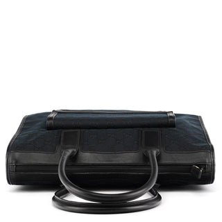 Gucci 000 0584 Black GG Canvas Tote Bag
