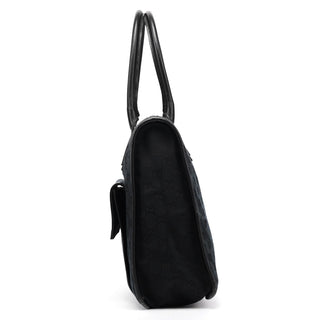 Gucci 000 0584 Black GG Canvas Tote Bag