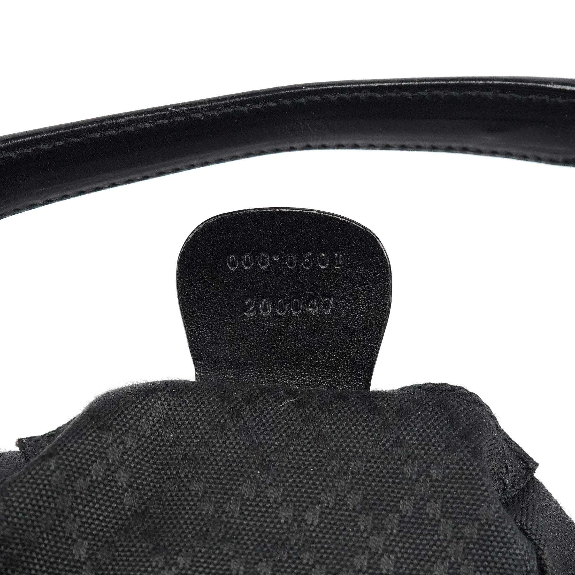 Gucci 000 0601 Black Canvas Shoulder Bag