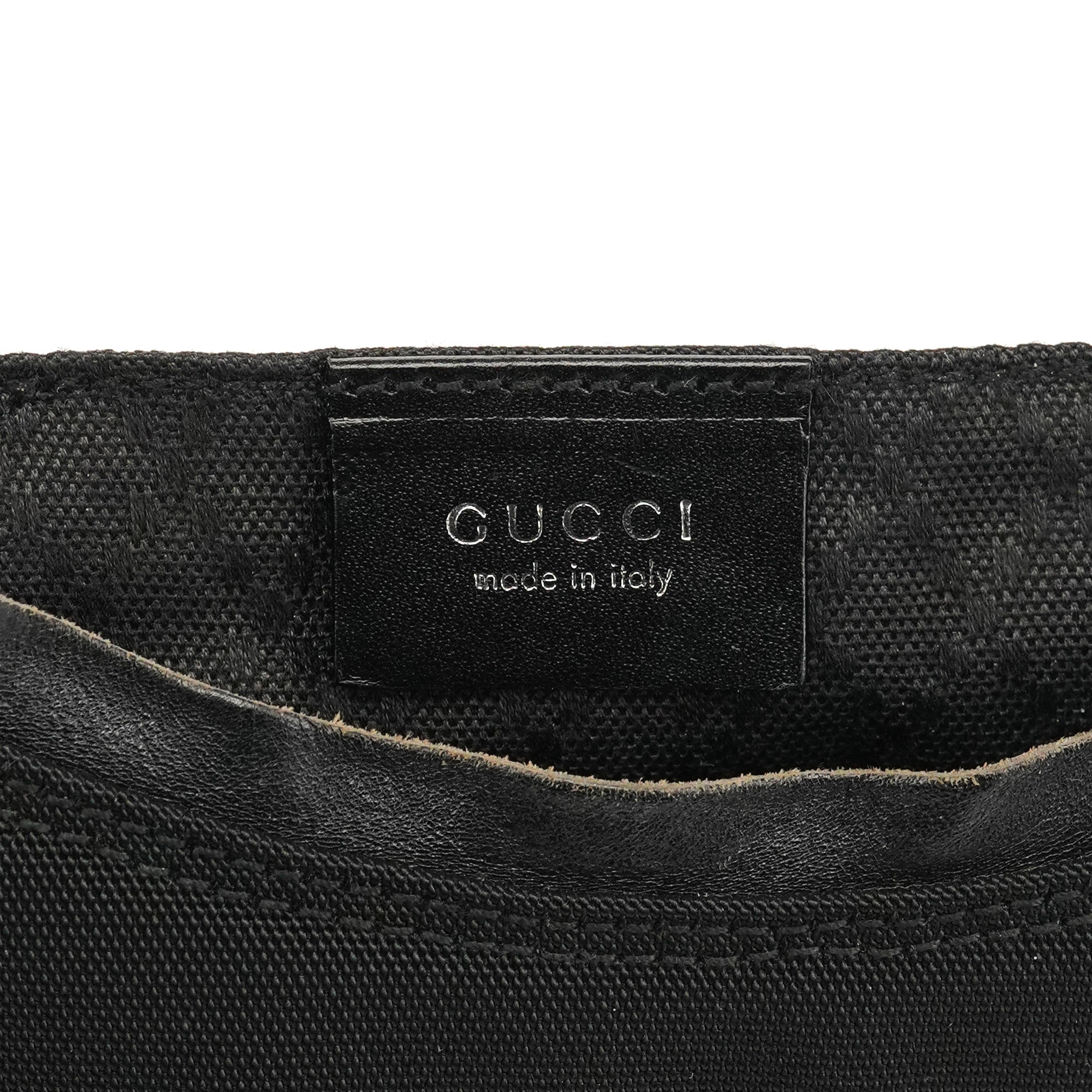 Gucci 000 0601 Sac hobo en nylon noir