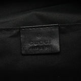 Gucci 000 0602 1997 Black GG Suede Hobo Shoulder Bag