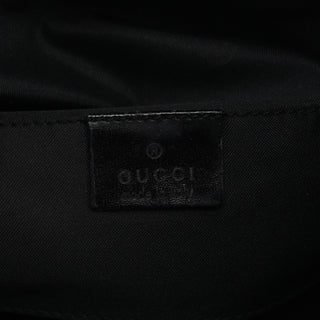 Gucci 000 0602 Black GG Suede Shoulder Bag