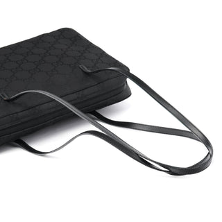 Gucci 000 0815 Black GG Nylon Tote Bag