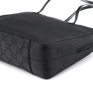 Gucci 000 0815 Black GG Nylon Tote Bag