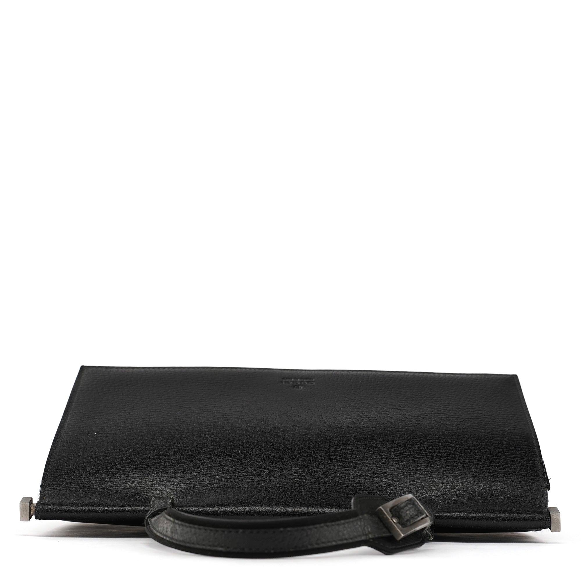 Gucci 000 0832 Black Leather Top Handle Bag