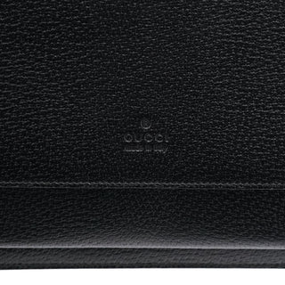Gucci 000 0832 Black Leather Top Handle Bag