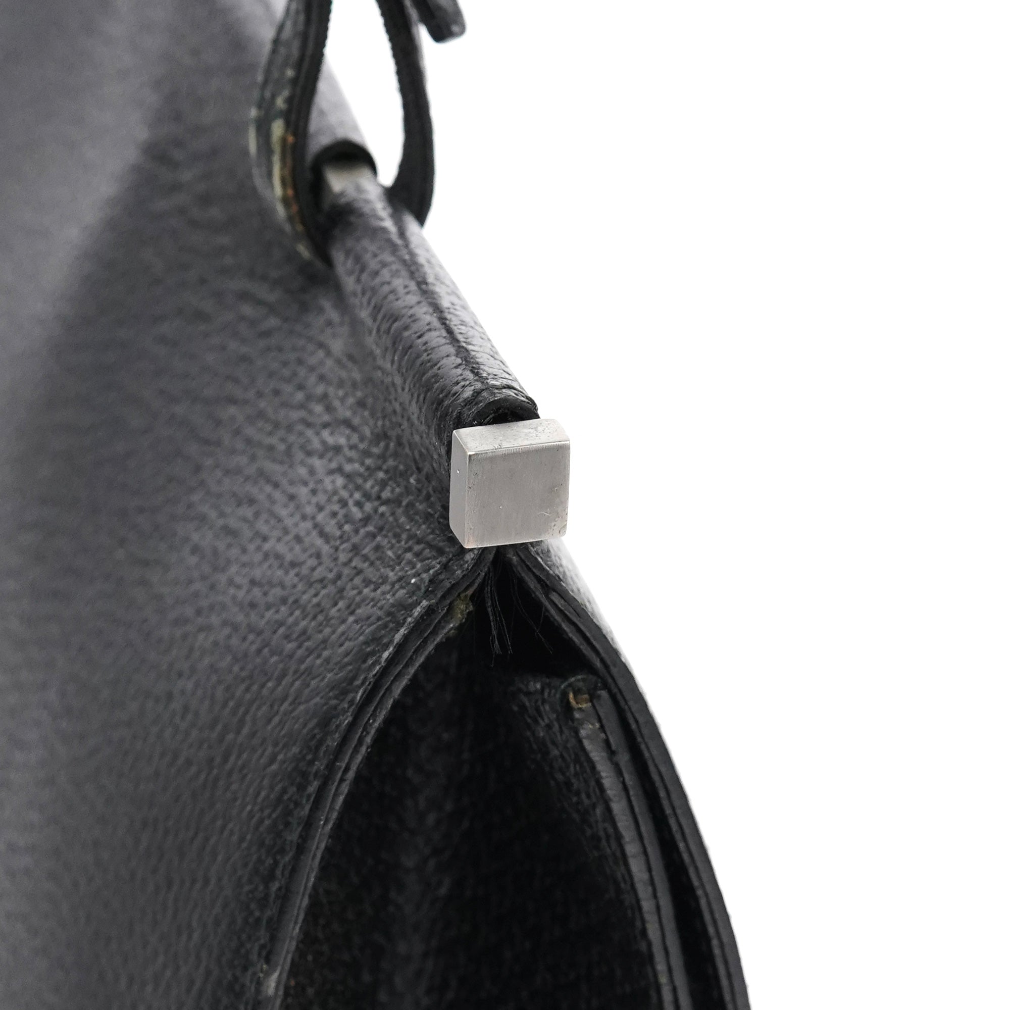 Gucci 000 0832 Black Leather Top Handle Bag