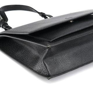 Gucci 000 0832 Black Leather Top Handle Bag