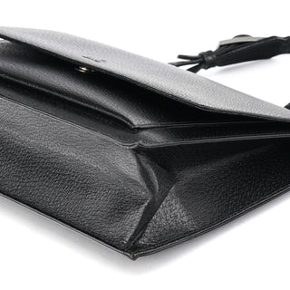 Gucci 000 0832 Black Leather Top Handle Bag