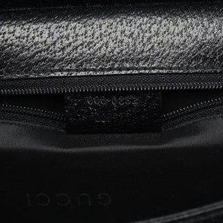 Gucci 000 0832 Black Leather Top Handle Bag