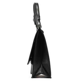 Gucci 000 0832 Black Leather Top Handle Bag