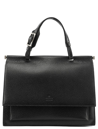 Gucci 000 0832 Black Leather Top Handle Bag