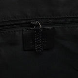 Gucci 000 0833 Black GG Nylon Bamboo Shoulder Bag
