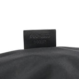 Gucci 000 0833 Black GG Nylon Bamboo Shoulder Bag