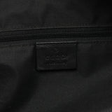 Gucci 000 0833 Black GG Nylon Bamboo Shoulder Bag