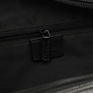 Gucci 000 0833 Black GG Nylon Bamboo Shoulder Bag