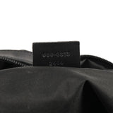 Gucci 000 0833 Black GG Nylon Bamboo Shoulder Bag