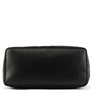 Gucci 000 0833 Black GG Nylon Bamboo Shoulder Bag