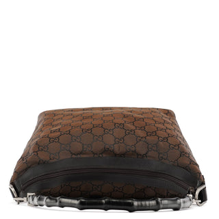 Gucci 000 0833 Brown GG Bamboo Shoulder Bag