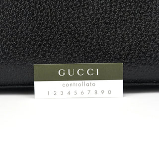 Gucci 000 0837 Black Leather Bamboo 2-Way Bag