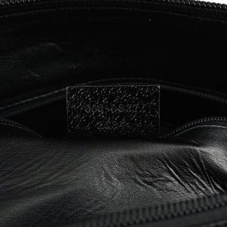 Gucci 000 0837 Black Leather Bamboo 2-Way Bag