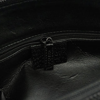 Gucci 000 0837 Black Leather Bamboo 2-Way Bag