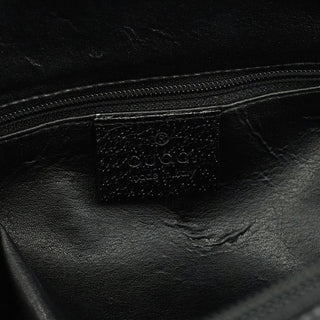Gucci 000 0837 Black Leather Bamboo 2-Way Bag