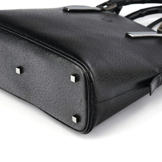 Gucci 000 0837 Black Leather Bamboo 2-Way Bag