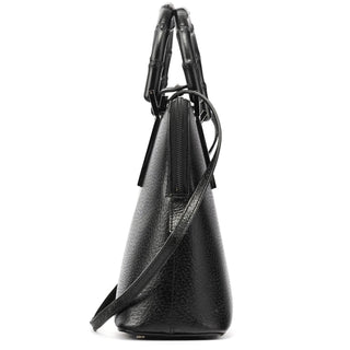 Gucci 000 0837 Black Leather Bamboo 2-Way Bag