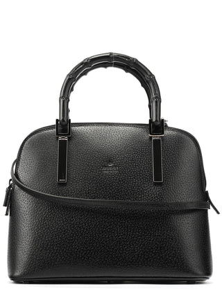 Gucci 000 0837 Black Leather Bamboo 2-Way Bag