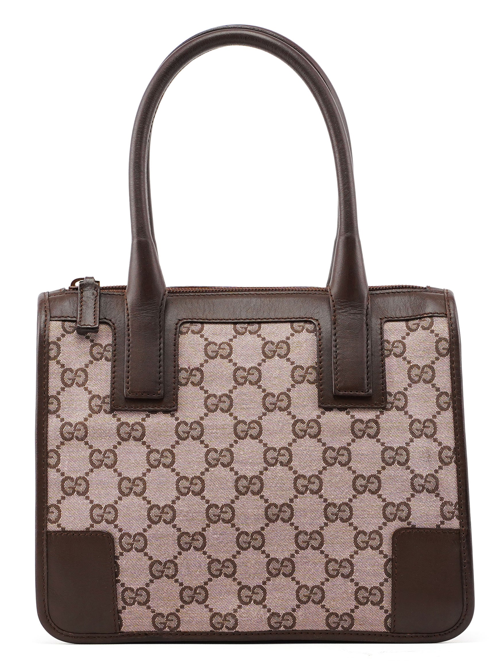 Gucci 000 0856 Beige Brown GG Tote Bag