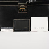 Gucci 000 0857 Borsa a mano Lady Lock in pelle nera