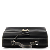 Gucci 000 0857 Borsa a mano Lady Lock in pelle nera