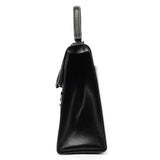 Gucci 000 0857 Borsa a mano Lady Lock in pelle nera